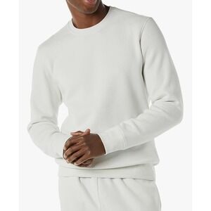 Amazon Essentials Men's Fleece Crewneck SweatshirtLight gray‎ size large EUC